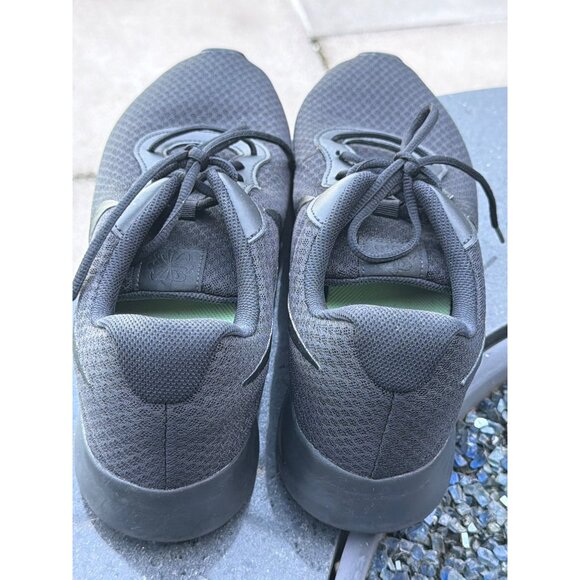 Nike Tanjan Men Black Knit Lace-Up Sneakers Size 13 - Picture 2 of 6